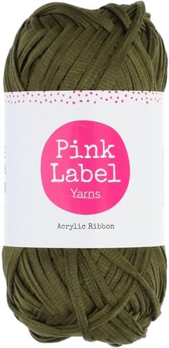 Acrylic Ribbon Kussen Breipakket 1 Olive green-3