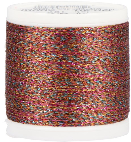 Rico Sticktwist Metallic Borduurgaren No. 40 200m 939 Rainbow/Orange