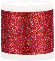 Rico Sticktwist Metallic Borduurgaren No. 40 200m 940 Rainbow/Red