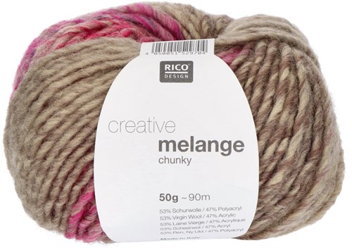 Rico Creative Melange Chunky 31 Rose-Green