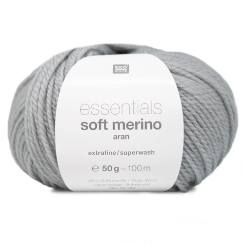 Rico Essentials Soft Merino Aran 096 Silver-Grey