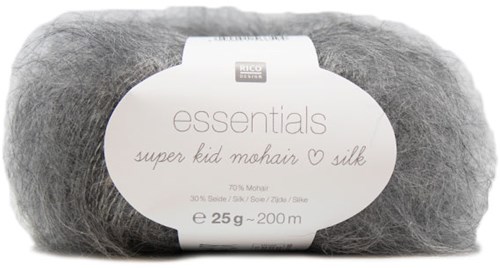 Rico Essentials Super Kid Mohair Loves Silk 31 Grey Melange