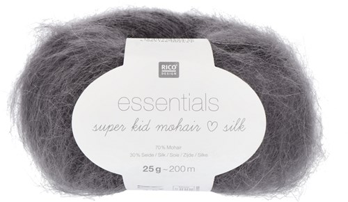 Rico Essentials Super Kid Mohair Loves Silk 55 Grey