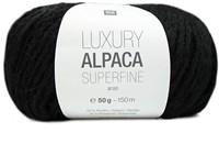Rico Luxury Alpaca Superfine Aran 18 Black