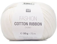 Rico Fashion Cotton Ribbon Chunky 01 Wit