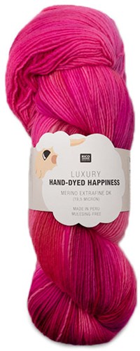 Rico Luxury Hand-Dyed Happiness DK 003 Pink