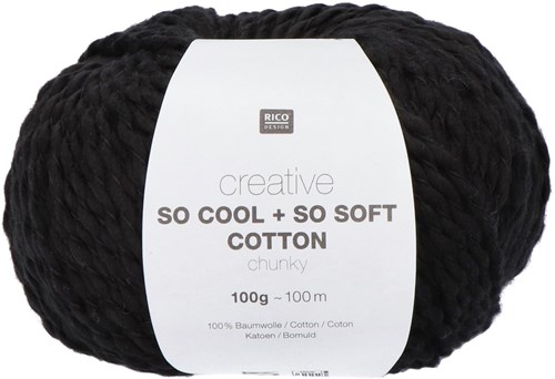 Rico Creative So Cool + So Soft Cotton Chunky 012 Black