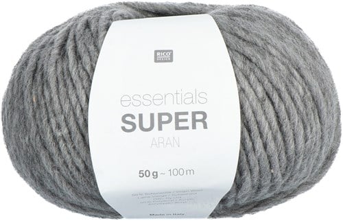 Rico Essentials Super Aran 014 Grey