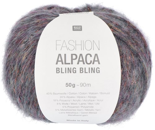 Rico Fashion Alpaca Bling Bling 005 Teal
