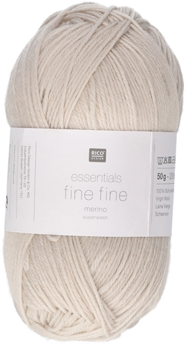 Rico Essentials Fine Fine Merino 001 Creme