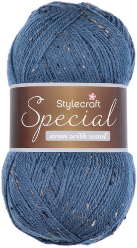 Stylecraft Special Aran with Wool - Nepp shades 5513 Dutch Blue Nepp