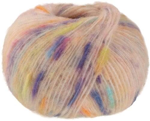Lana Grossa Cassata 0001 Perzik/Blauw/Geel/Oranje/Lila