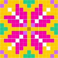 Yarn and Colors Colorful Christmas Wall Hanging Haakpakket 034 Deep Cerise