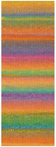 Lana Grossa Colorissimo 205 Olijf, geel, oranje, viooltjesblauw, grijs-lila, lichtgroen, turquoise, pink, fuchsia, wijnrood-2