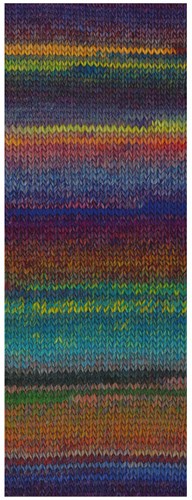 Lana Grossa Colorissimo 211 Jeans, aubergine, geel, geelgroen, chocoladebruin, donkerrood, royal, groen, oranje, turquoise-2