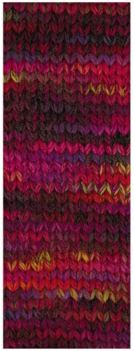 Lana Grossa Cool Merino Big Color 401 Zwart Rood/Violet/Roze/Fuchsia/Rood/Geel Groen-3