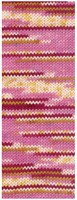 Lana Grossa Cool Wool 4 Socks Print 3 7201 Roze/Wijnrood/Ecru/Geel/Camel-2