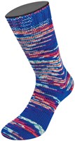 Lana Grossa Cool Wool 4 Socks Print 3 7202 Kobaltblauw/kleirood/wit/jade/donkerfuchsia/lichtblauw-3