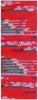 Lana Grossa Cool Wool 4 Socks Print 3 7206 Rood/Opaalgroen/Wit/Paars/Fuchsia-2