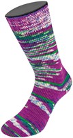 Lana Grossa Cool Wool 4 Socks Print 3 7207 Altviool/Groen/Donkerblauw/Wit/Lichtblauw-3