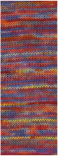 Lana Grossa Cotonella Multi 101 Donkerrood/blauw/geel/oranje-2