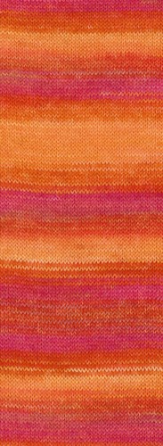 Lana Grossa Cottonhair 101 Kreeft/oranje/lichtoranje/roze/fuchsia/roest-2