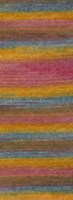 Lana Grossa Cottonhair 106 Omber/bes/okergeel/oudroze/roze/fuchsia/rookblauw-2