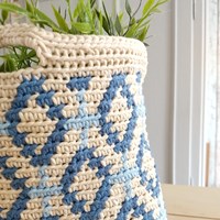 Haakpatroon Delfts Blauw Badkamer Mandje-3