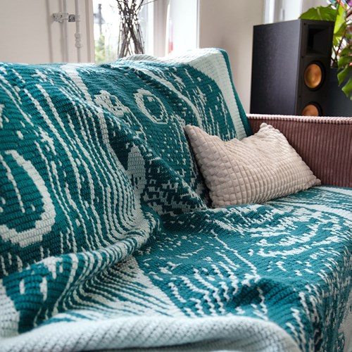 Little Green Feather Deken Garenpakket - Exclusief Patroon-3