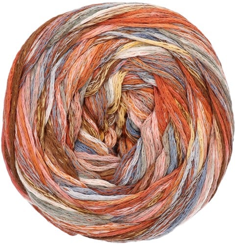 Lana Grossa Gomitolo Pazzo 811 Brown / blue / gray colored-2