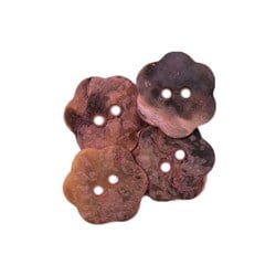 Drops Knoop Bloem Parelmoer 15mm