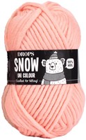 Drops Snow Uni Colour 107 Perzikroze
