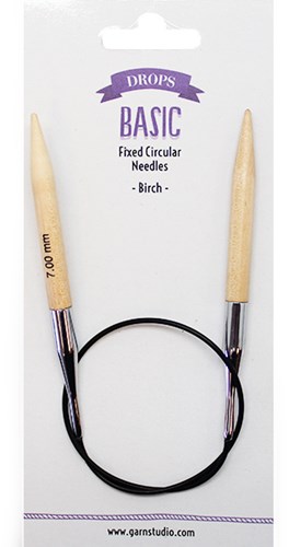 Drops Basic Rondbreinaalden Hout 40cm 7mm