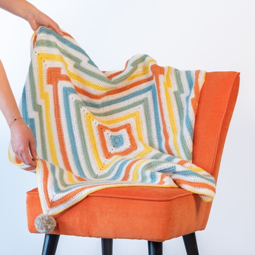 Yarn and Colors Square Darts Blanket