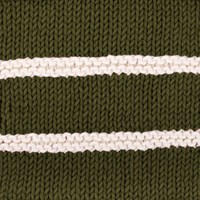 Yarn and Colors Striped Jumper Reversed Breipakket 4 S Khaki