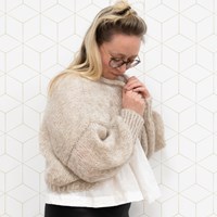 Yarn and Colors Cloud Cardigan Knit Breipakket S/M 002 Cream