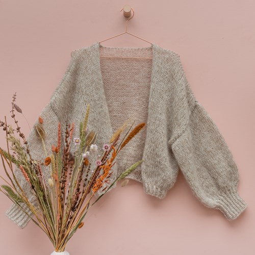 Yarn and Colors Cloud Cardigan Crochet Haakpakket L/XL 002 Cream