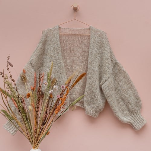 Yarn and Colors Cloud Cardigan Crochet Haakpakket S/M 002 Cream
