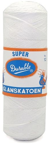 Durable Glanskatoen No. 12 09 Wit