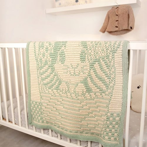 Bunny Surprise Babydeken Haakpakket - Inclusief Digitaal Patroon-3