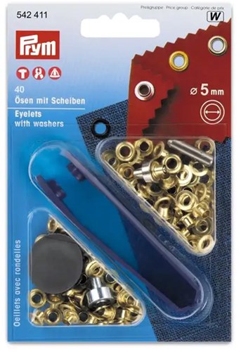 Prym Ringen met Schijven Goud 5 mm