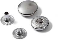 Prym Navullingen Naaivrije Drukknopen 15mm 01 Zilver-2