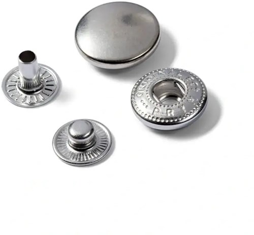 Prym Navullingen Naaivrije Drukknopen 15mm 01 Zilver-2