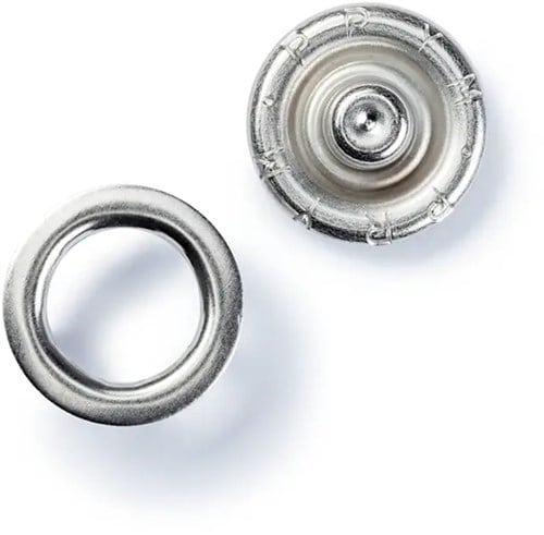 Prym Naaivrije Drukknopen Jersey Tandring 10 mm 01 Zilver-2