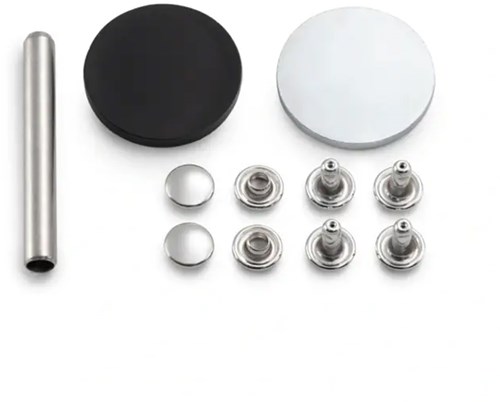 Prym Holle Nieten voor Materiaaldikte 3 - 4 mm Zilver-2