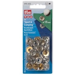 Prym Navullingen Naaivrije Drukknopen Zilver 15mm
