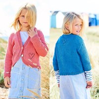 Breipatroon Stylecraft Naturals - Organic Cotton DK No. F088 Meisjes vesten