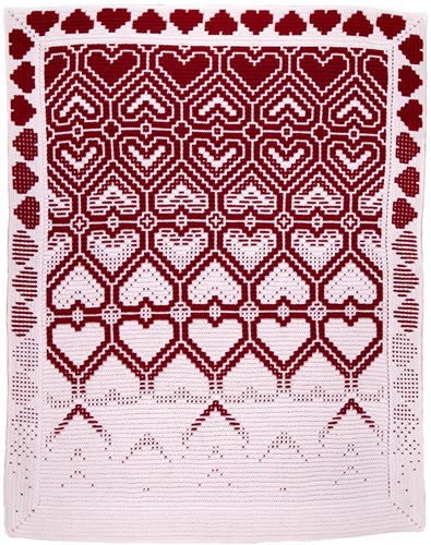 Anneke den Outer - Fading Hearts Interlocking Garenpakket -  Exclusief Patroon