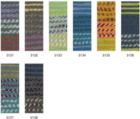Lana Grossa Meilenweit 100 Nessel Everest 5137 Turquoise / orange / white / blue / dark purple-3