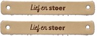 Durable Leren Label Lief en Stoer (2 stuks) 001 Lichtbruin-2
